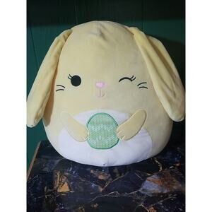 Squishmallows Easter Squad Goldine Bunny Holding Easter Egg 18” Kelly Toys 2023